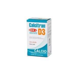 Calcitran D3 600mg Com 60 Comprimidos Farmoquímica