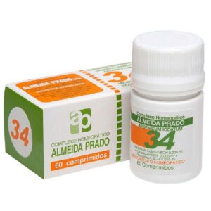 Complexo Homeopático Almeida Prado Numero 34 Com 60 Comprimidos