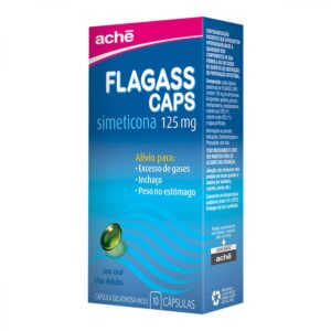 Flagass Caps Simeticona 125mg Com 10 Cápsulas Aché