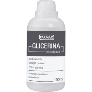 Glicerina Bi-Destilada Pura Com 100ml Farmax
