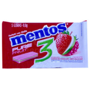 Chiclete Mentos Pure Fruit Com 8,5g Unidade