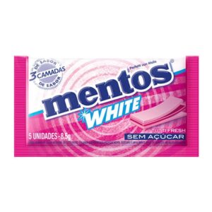 Chiclete Mentos Pure White Tutti Fresh Com 8,5g