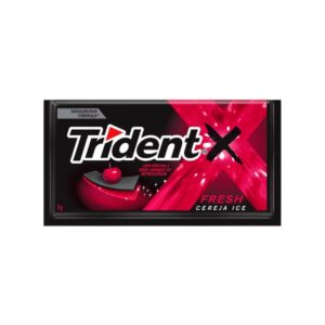 Chiclete Trident X Senses Cereja Ice Sem Açúcar Com 8g