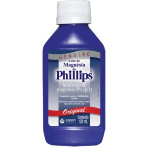 Leite de Magnésia Phillips Original Com 120ml Aspen