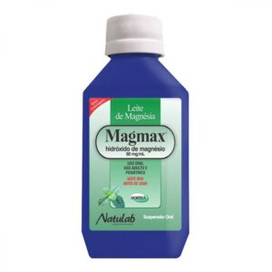Leite de Magnésia Hortelã Magmax 80mg Com 100mL Natulab