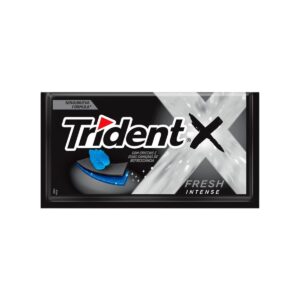 Trident XFresh Chiclete Sem Açúcar Sabor Intense Com 8g