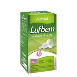 Lufbem Simeticona 75mg/ml Sabor Morango Gotas Com 15ml