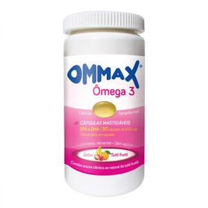 Ommax Ômega 3 Tutti-frutti Com 90 Cápsulas Mastigáveis Hypera