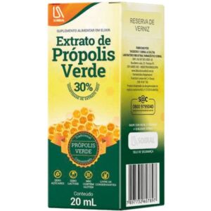 15363717132-7897732607897.jpg Extrato de Propolis Verde 30% Gotas Com 20ml Sobral
