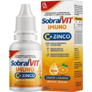 15363717154-7897732606074.jpg SobralVit Imuno C + Zinco Sabor Laranja Gotas Com 20ml