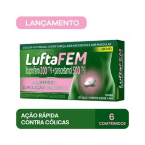 LuftaFem 200mg + 500mg Com 6 Comprimidos Reckitt Benckiser