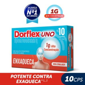 Dorflex Uno Enxaqueca 1g Com 10 Comprimidos Sanofi Medley