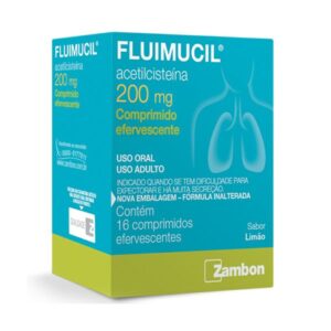 Fluimucil 200mg Com 16 Comprimidos Efervescentes Zambon
