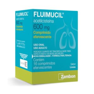 Fluimucil 600mg Com 16 Comprimidos Efervescentes Zambon