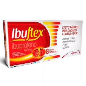Ibuflex Ibuprofeno 400mg Com 8 Cápsulas Mole Legrand