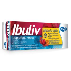 Ibuliv 400mg Com 4 Cápsulas Mole Ems s/a