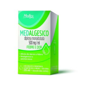 Medalgésico 500mg/ml Solução Oral Gotas Com 20ml Sanofi Medley