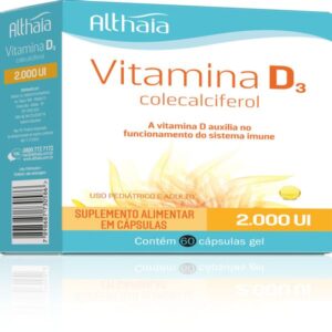 Vitamina D3 2000ui Com 60 Cápsulas Mole Althaia