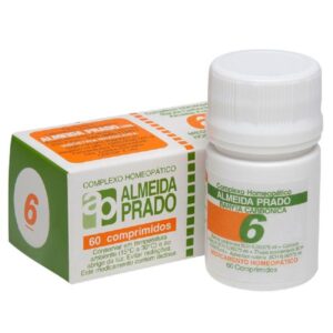 Complexo Homeopático Almeida Prado Numero 6 Com 60 Comprimidos