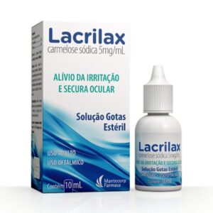 Lacrilax 5mg/ml Solução Oftálmica Gotas Com 10ml Cosmed