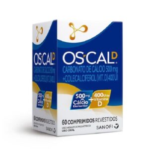 Oscal D 500mg + 400ui Com 60 Comprimidos Sanofi Medley