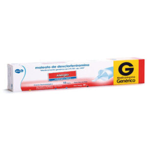 Maleato de Dexclorfeniramina 10mg/g Creme Dermatológico Com 30g Ems Genéricos