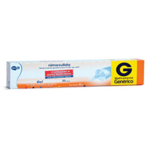 Nimesulida 20mg/g Gel Dermatológico Com 30g Ems Genéricos
