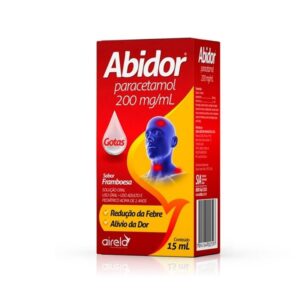 Abidor Paracetamol 200mg/ml Solução Oral Gotas Com 15ml Airela