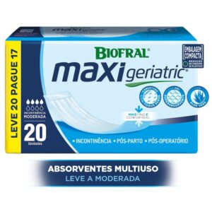 Absorvente Biofral Maxi Geriatric Leve 20 Pague 17 Unidades