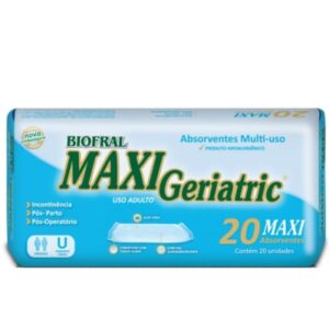 Absorvente Geriátrico Biofral Maxi Geriatric Com 20 Unidades