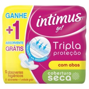15366317816-7896007547647.jpg Absorvente Intimus Seca Com Abas Leve 9 Pague 8 Unidades