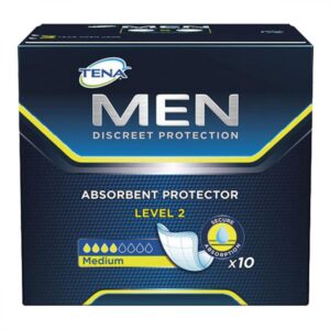 Absorvente Protetor Masculino Tena Men Active Fit Com 10 Unidades