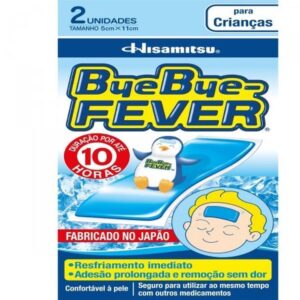 Adesivo para Febre Bye Bye Fever Crianças Com 2 Unidades