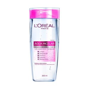 Água Micelar Loréal Paris Solução de Limpeza 5 em 1 Com 200ml