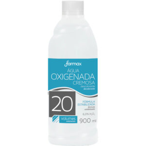 Agua Oxigenada Cremosa 20 Volumes Farmax Com 900ml