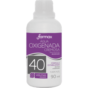 Agua Oxigenada Cremosa 40 Volumes Farmax Com 90ml