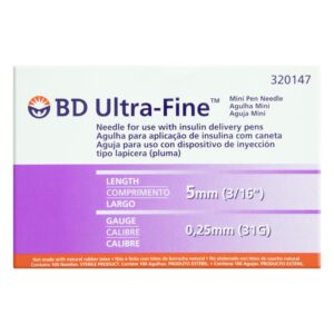 15366319291-382900147031.jpg Agulha para Caneta Insulina 5mm Com 100 Unidades