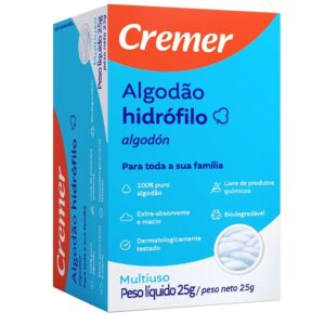 Algodão Hidrófilo Cremer Com 25g