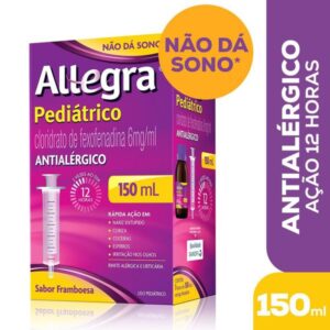 Allegra 6mg/ml Suspensão Oral Sabor Framboesa Com 150ml Sanofi Medley