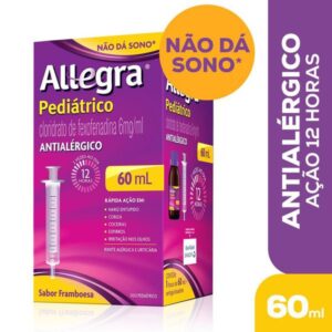 Allegra 6mg/ml Suspensão Oral Sabor Framboesa Com 60ml Sanofi-Aventis