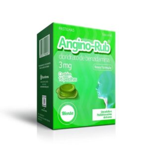 Angino Rub Sabor Menta Com 16 Pastilhas Eurofarma