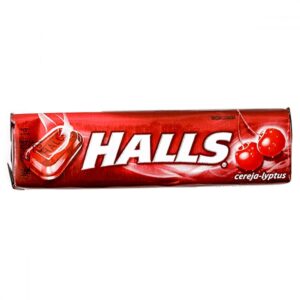 15366321164-7895800300145.jpg Bala Halls Cereja Com 10 Unidades 28g