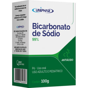 Bicarbonato de Sodio Pó Com 100g Uniphar