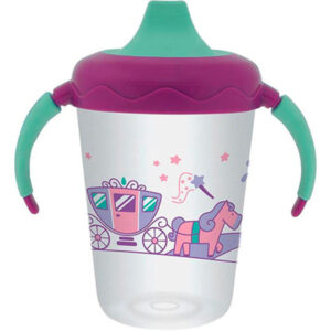 Caneca Antivazamento Aprendizado Lillo Magia Lilas 207ml