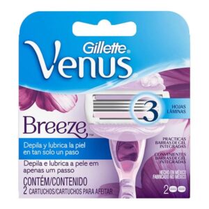 Carga para Aparelho de Depilar Gillette Venus Breeze Com 2 Unidades