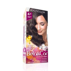 Tintura Bela&Cor Kit 4.0 Castanho Medio