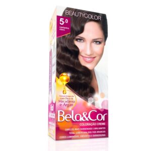 Tintura Bela&Cor Kit 5.0 Castanho Claro