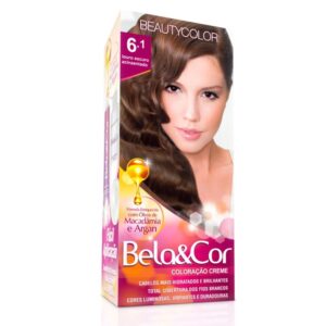 Tintura Bela&Cor Kit 6.1 Louro Escuro Acinzentado