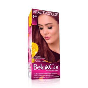 Tintura Bela&Cor Kit 6.66 Vermelho Intenso