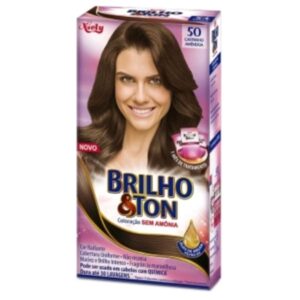 Tintura Brilho e Ton 50 Castanho Amêndoas
